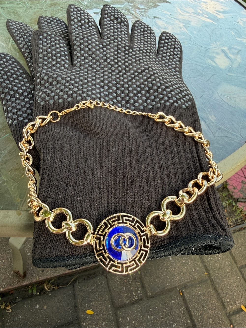 #Greek key necklace